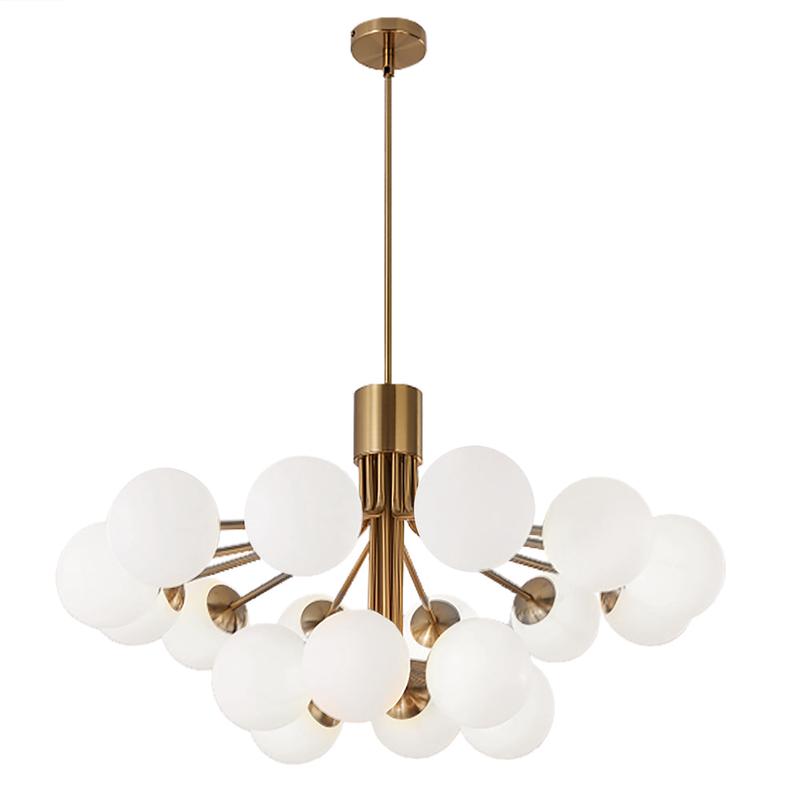 1 8 Light  Chandelier, Agb Finish W/ Opal Glass | AMA-3618C-AGB