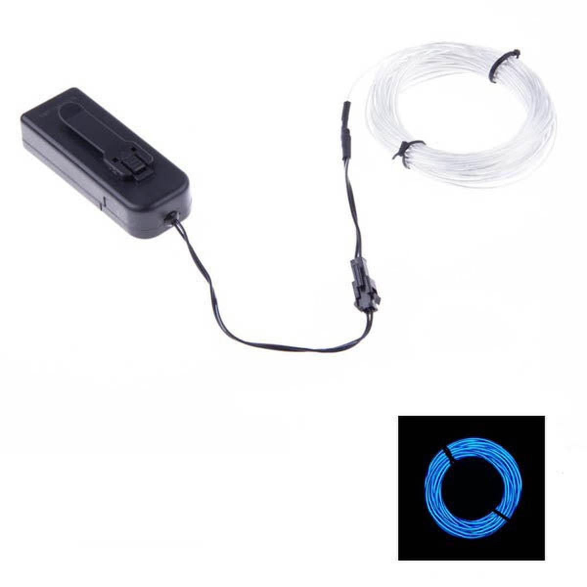 02948 - EL WIRE LIGHT BLUE 2.3MM 3M W/3V BATTERY PACK INVERTER