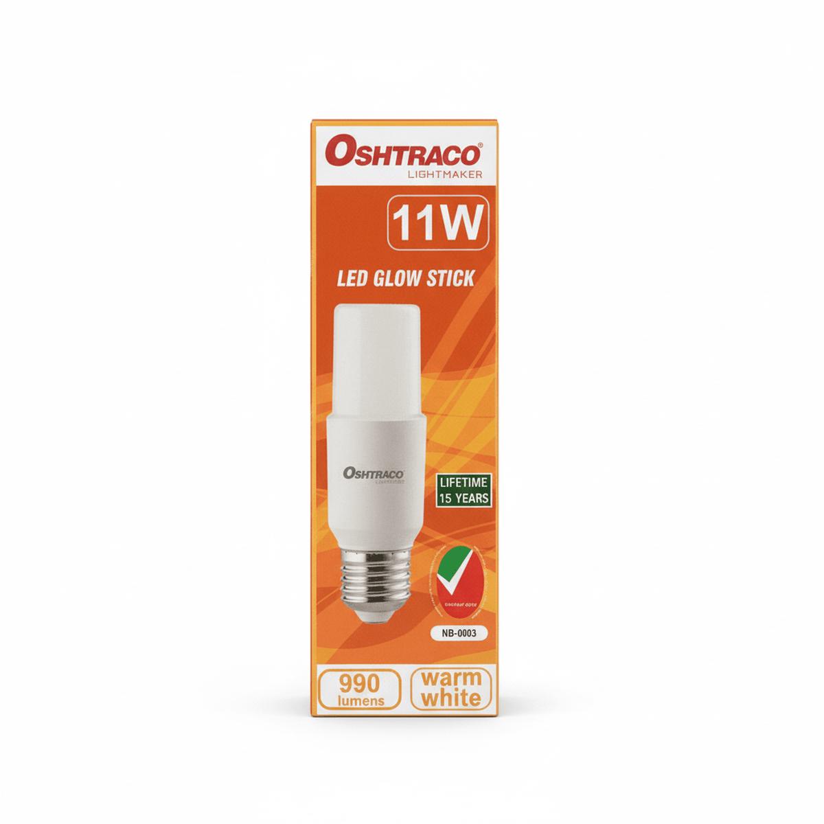 Oshtraco E27 LED Glow Stick Bulb 11W, Warm White