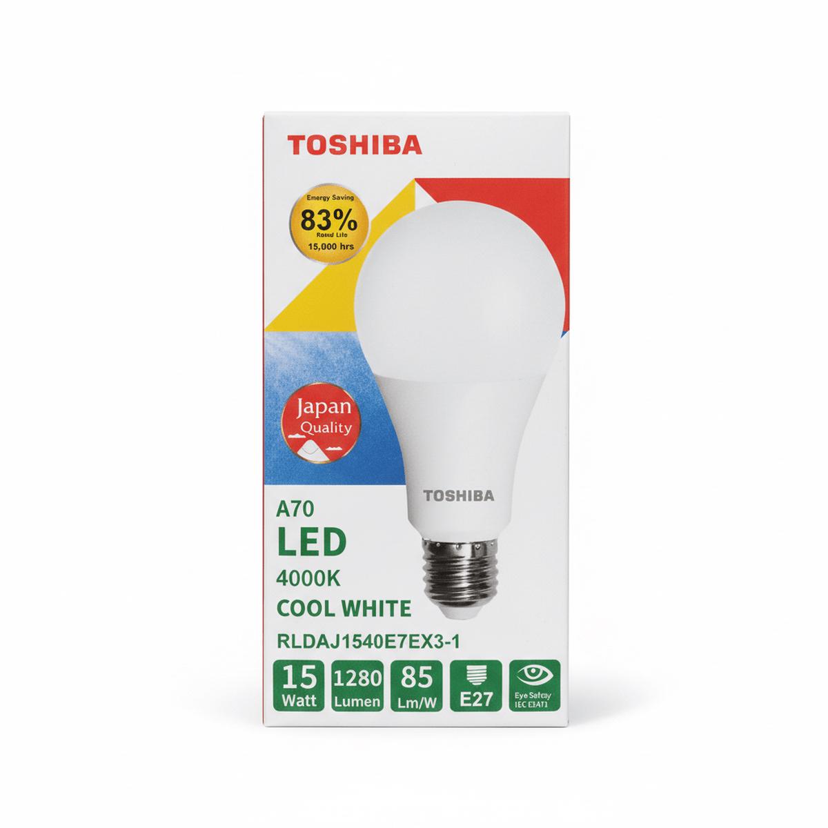 Toshiba 15W Led Bulb Cool White Light E27