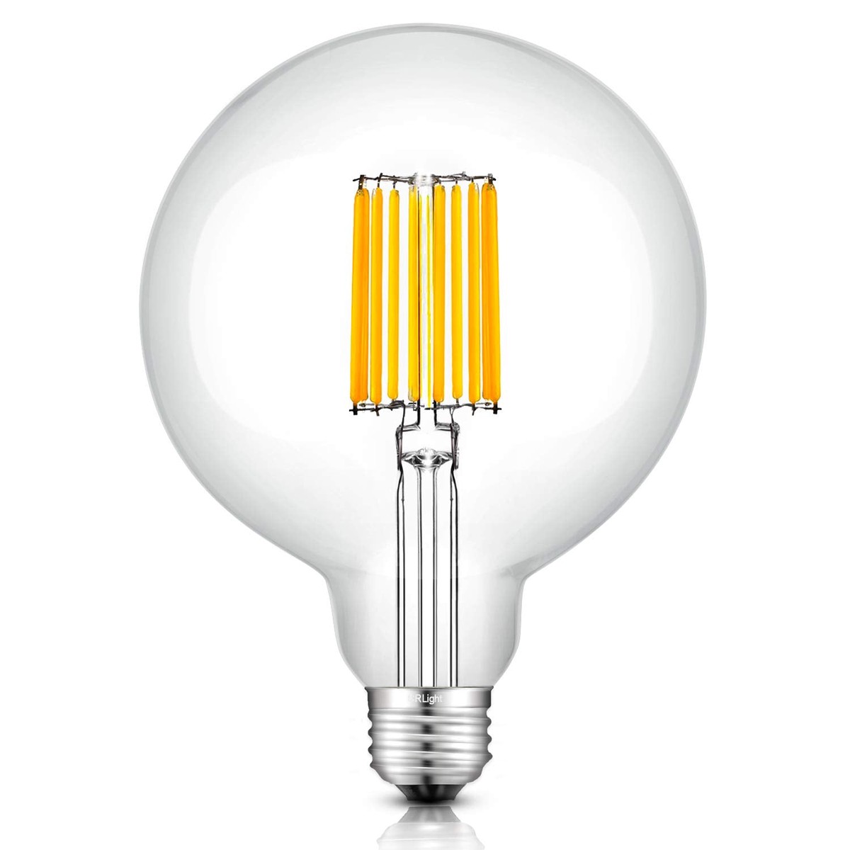 CRLight 12W Dimmable LED Large Globe Bulb 100W Equivalent 1000LM, 3000K Soft White, G40 Replacement E26 Base Antique Edison G125