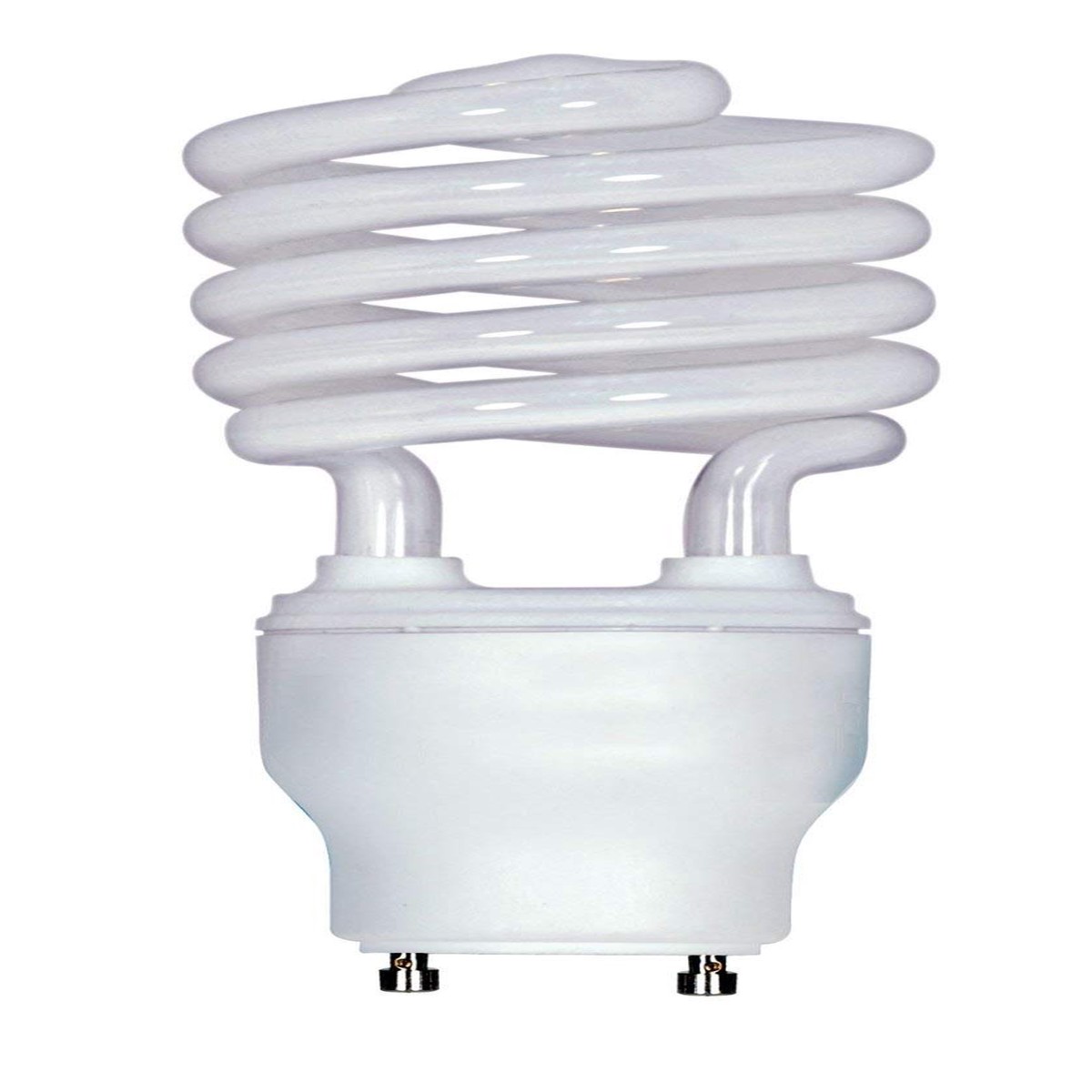 (24-Pack) Satco S8210 23-Watt 4100K Gu24 Base Mini Spiral Compact Fluorescent Lamp 100W Equal